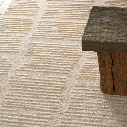 Finnigan Radha FGN09 Ivory/White Rug - Chapin Furniture
