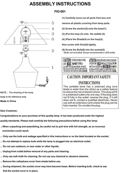 Fiori FIO-001 Lamp - Chapin Furniture
