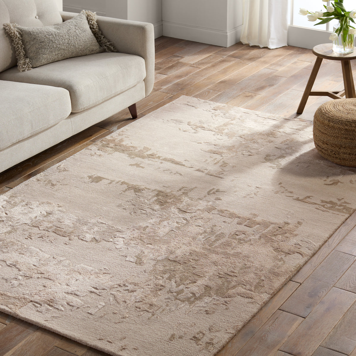 Fragment Astris FRG09 Tan/Beige Rug - Chapin Furniture