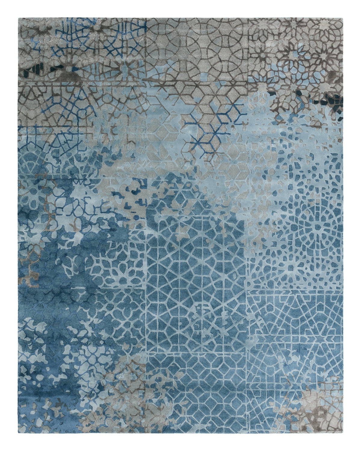 Fragment Sahaj FRG11 Blue/Gray Rug - Chapin Furniture