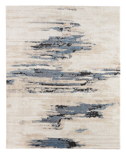 Ferris Yushan FRR08 White/Blue Indoor/Outdoor Rug - Chapin Furniture