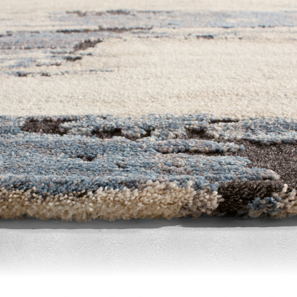 Ferris Yushan FRR08 White/Blue Indoor/Outdoor Rug - Chapin Furniture