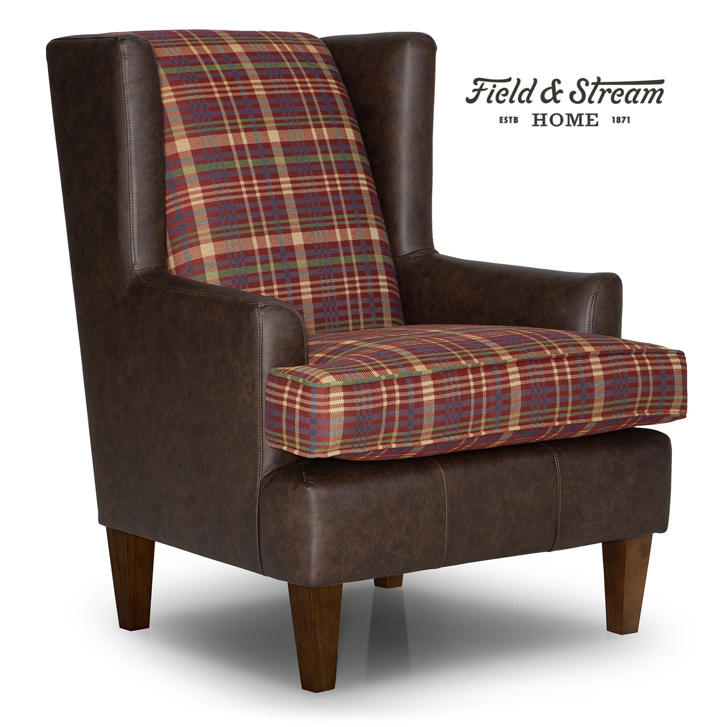 Sterling Field & Stream Wingback Chair- Custom - Chapin Furniture