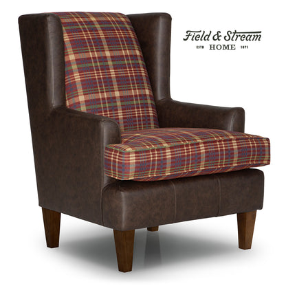 Sterling Field & Stream Wingback Chair- Custom - Chapin Furniture