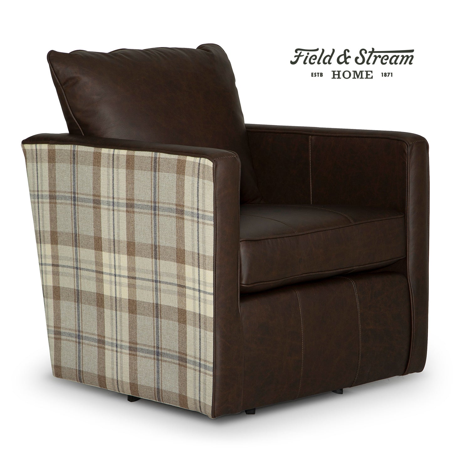 Heidi Field & Stream Swivel Chair- Custom - Chapin Furniture
