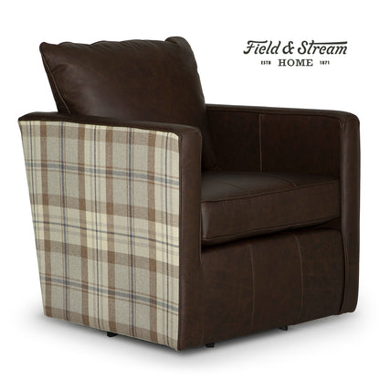 Heidi Field & Stream Swivel Chair- Custom - Chapin Furniture