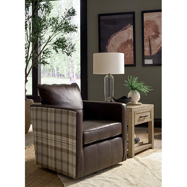 Heidi Field & Stream Swivel Chair- Custom - Chapin Furniture