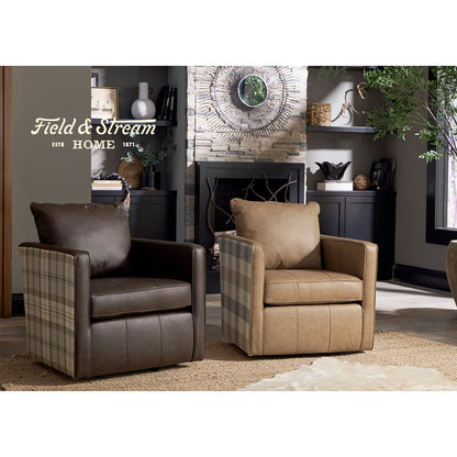 Heidi Field & Stream Swivel Chair- Custom - Chapin Furniture