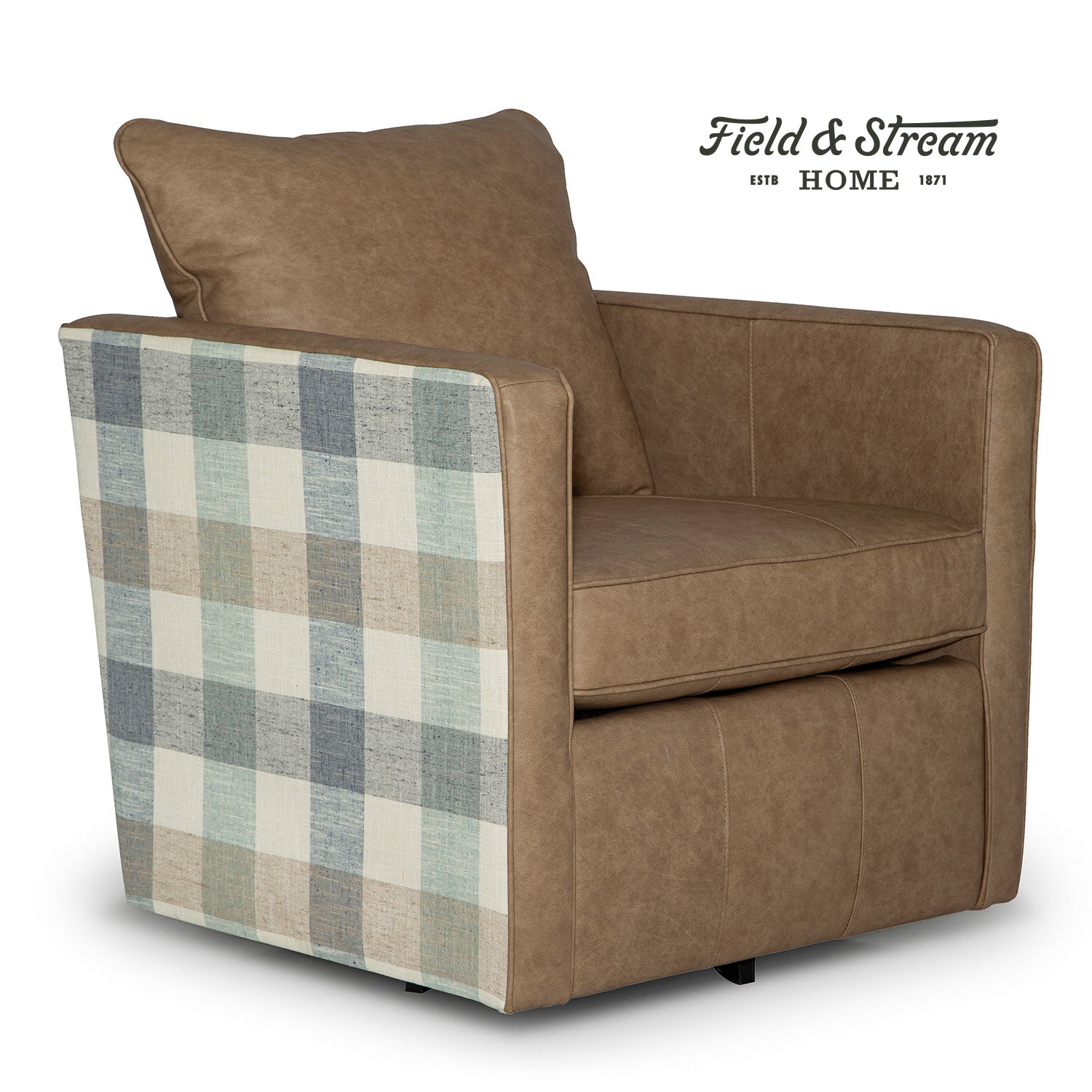 Heidi Field & Stream Swivel Chair- Custom - Chapin Furniture
