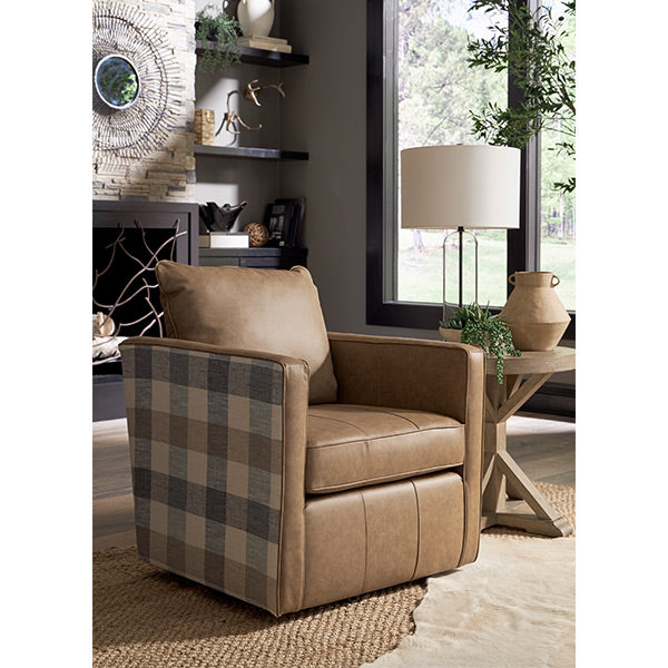 Heidi Field & Stream Swivel Chair- Custom - Chapin Furniture