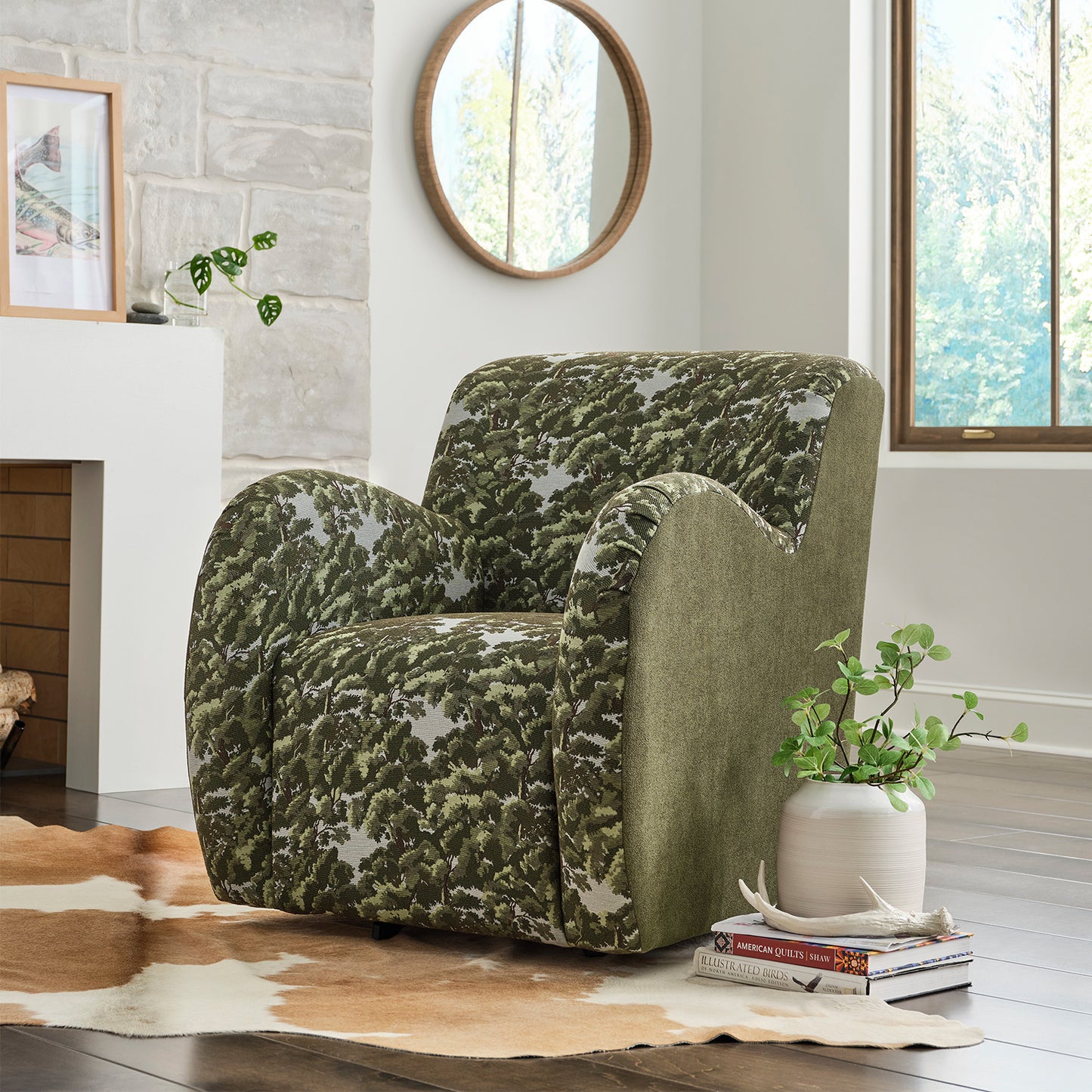 Mysa Field & Stream Swivel Chair- Custom - Chapin Furniture