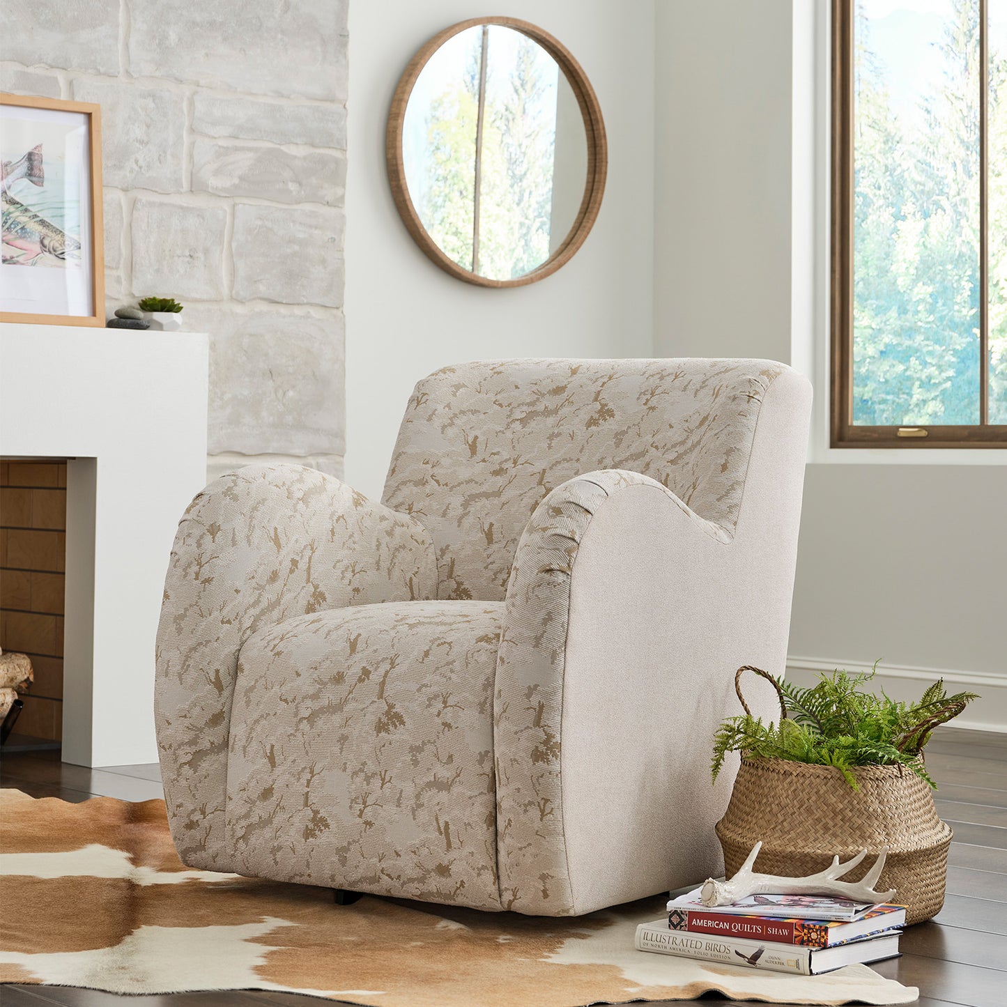 Mysa Field & Stream Swivel Chair- Custom - Chapin Furniture