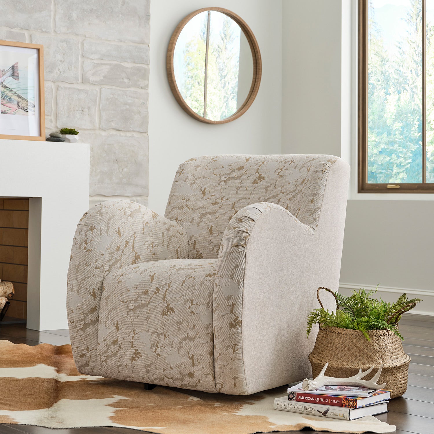 Mysa Field & Stream Swivel Chair- Custom - Chapin Furniture