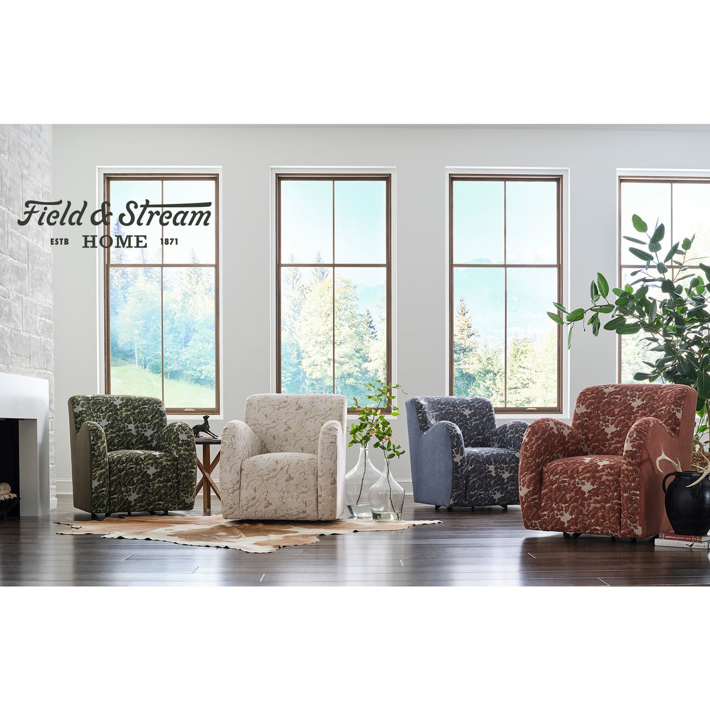 Mysa Field & Stream Swivel Chair- Custom - Chapin Furniture