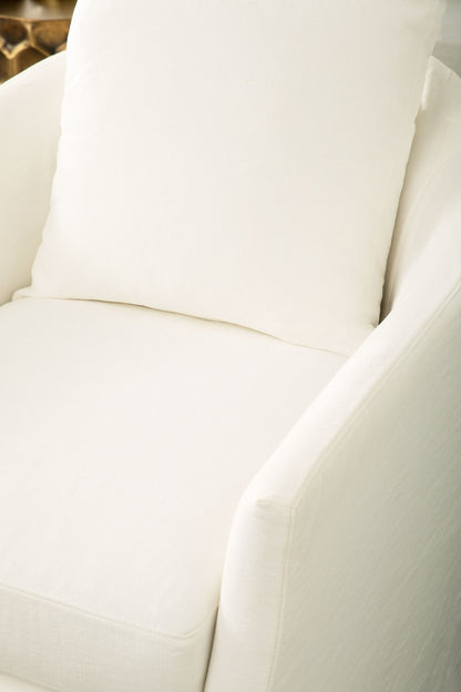 Faye Slipcover Swivel Club Chair - Chapin Furniture