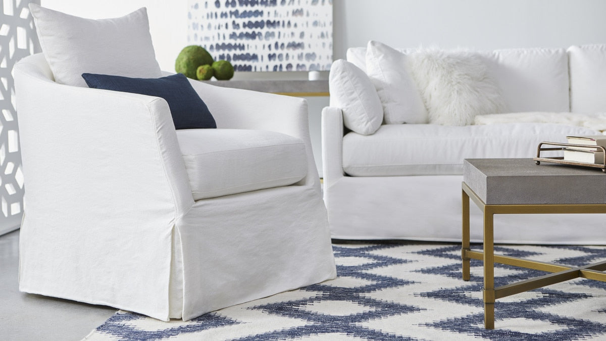 Faye Slipcover Swivel Club Chair - Chapin Furniture