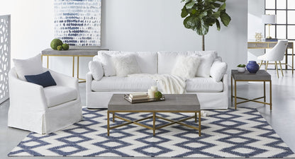 Faye Slipcover Swivel Club Chair - Chapin Furniture