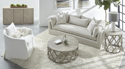 Faye Slipcover Swivel Club Chair - Chapin Furniture