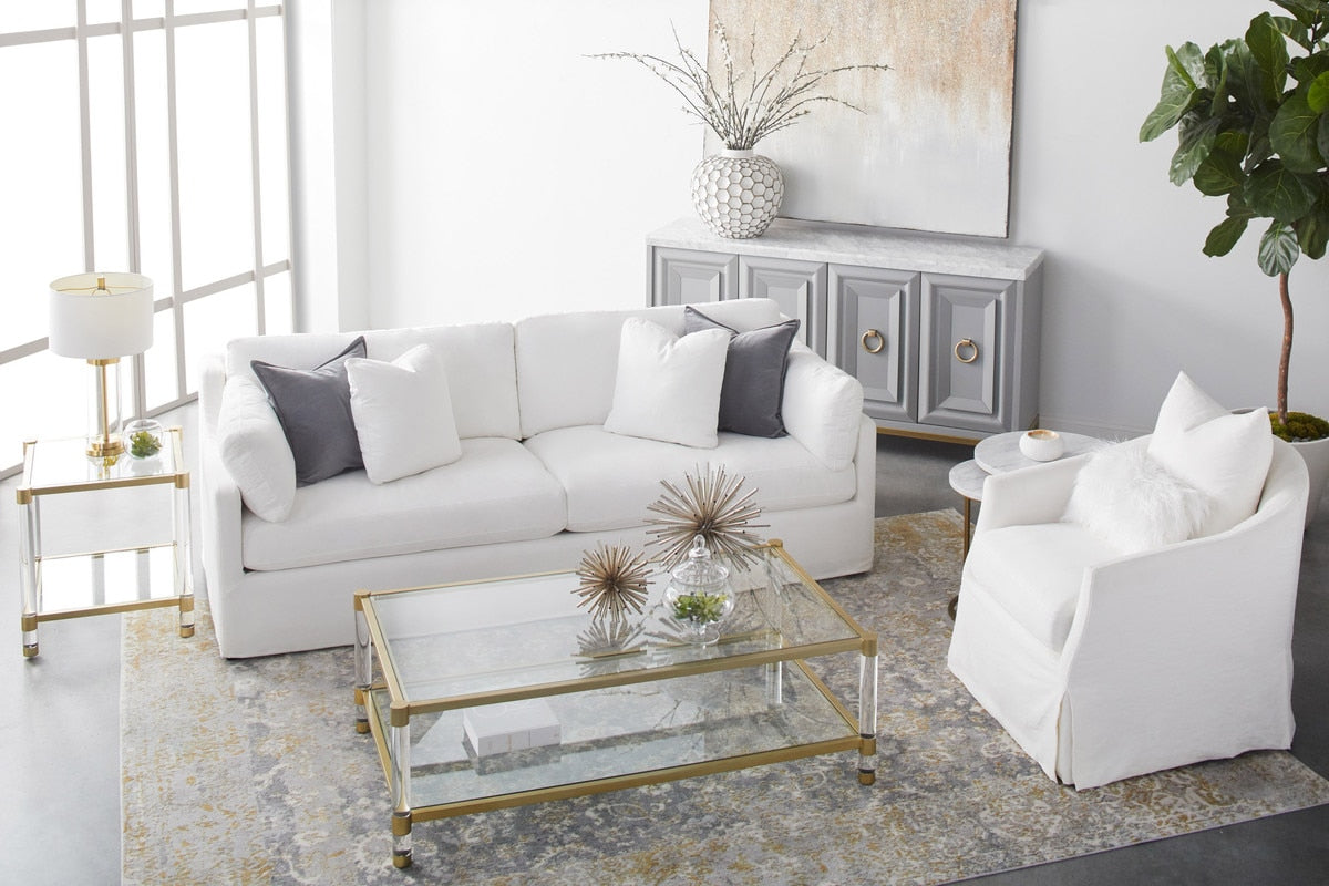 Faye Slipcover Swivel Club Chair - Chapin Furniture