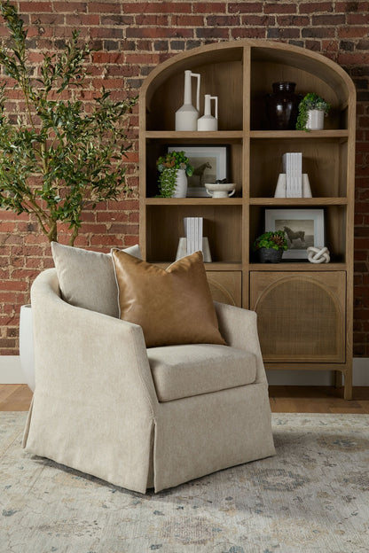 Faye Slipcover Swivel Club Chair - Chapin Furniture