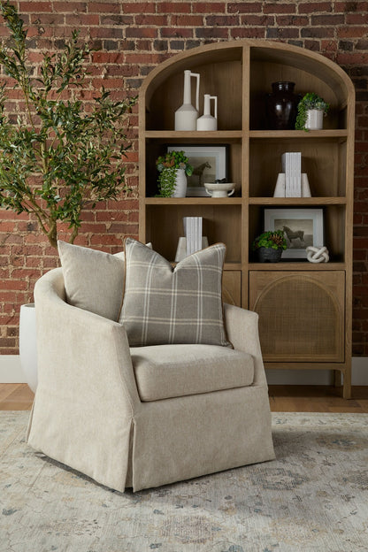 Faye Slipcover Swivel Club Chair - Chapin Furniture