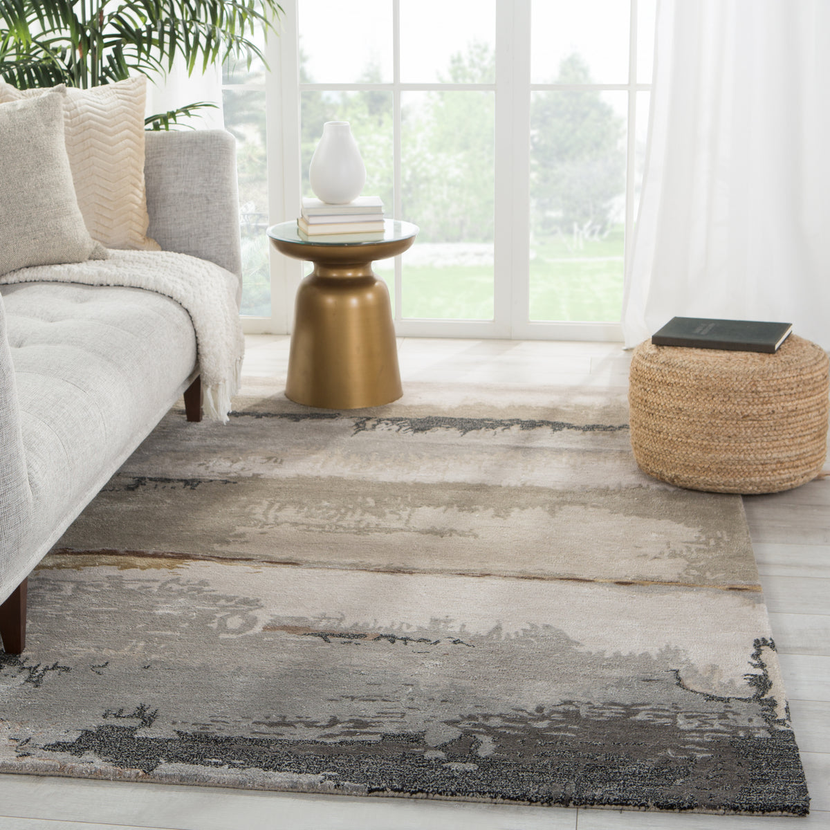 Genesis Juna GES38 Black/Taupe Rug - Chapin Furniture