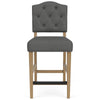 Mix-N-Match Button Tufted Upholstered Stool- Slate - Chapin Furniture