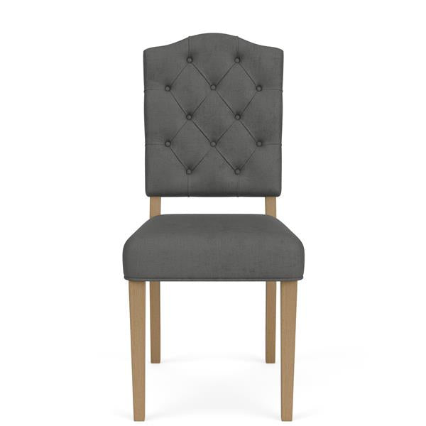 Mix-N-Match Button Tufted Upholstered Chair- Slate - Chapin Furniture