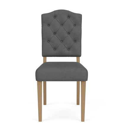 Mix-N-Match Button Tufted Upholstered Chair- Slate - Chapin Furniture