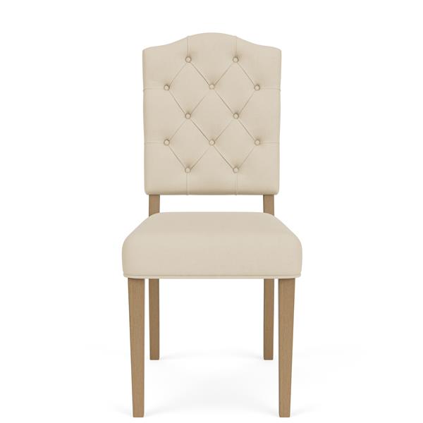 Mix-N-Match Button Tufted Upholstered Chair- Ivory - Chapin Furniture