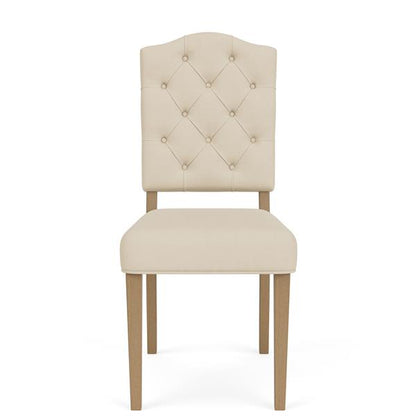 Mix-N-Match Button Tufted Upholstered Chair- Ivory - Chapin Furniture