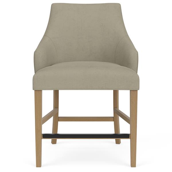 Mix-N-Match Swoop Arm Upholstered Stool- Sand - Chapin Furniture