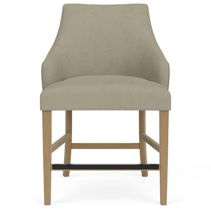 Mix-N-Match Swoop Arm Upholstered Stool- Sand - Chapin Furniture