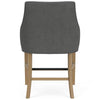 Mix-N-Match Swoop Arm Upholstered Stool- Slate - Chapin Furniture