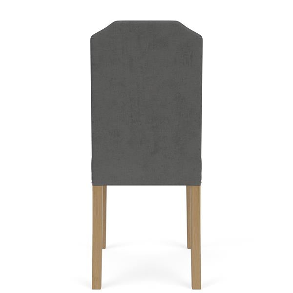 Mix-N-Match Clipped Top Upholstered Chair- Slate - Chapin Furniture