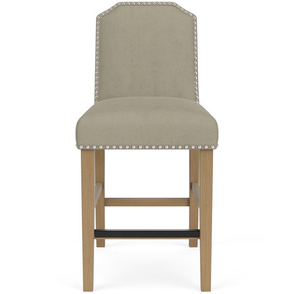 Mix-N-Match Clipped Top Upholstered Stool- Sand - Chapin Furniture