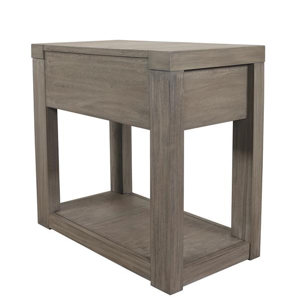 Riata Gray Chairside Table - Chapin Furniture