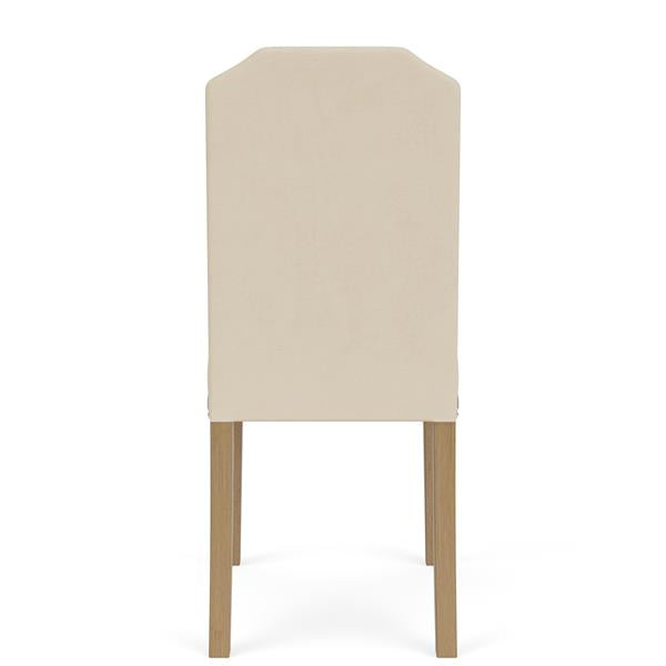 Mix-N-Match Clipped Top Upholstered Chair- Ivory - Chapin Furniture