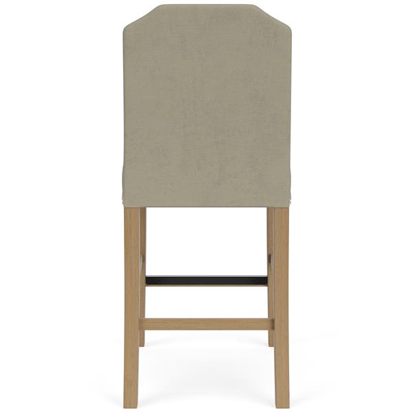 Mix-N-Match Clipped Top Upholstered Stool- Sand - Chapin Furniture