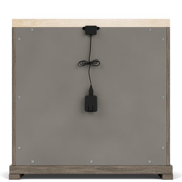 Sariel Stone Top Three Drawer Nightstand - Chapin Furniture