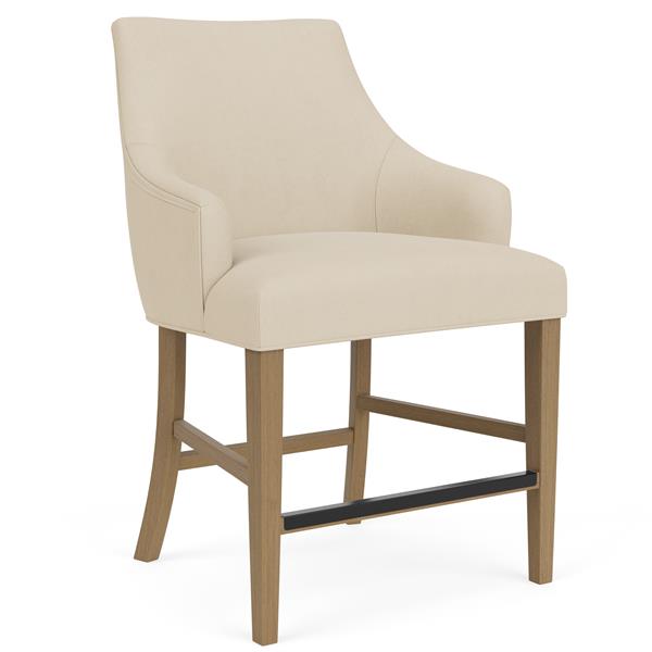 Mix-N-Match Swoop Arm Upholstered Stool - Chapin Furniture