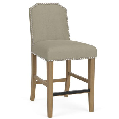 Mix-N-Match Clipped Top Upholstered Stool- Sand - Chapin Furniture
