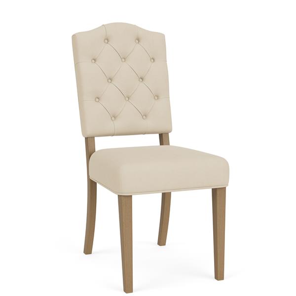 Mix-N-Match Button Tufted Upholstered Chair- Ivory - Chapin Furniture