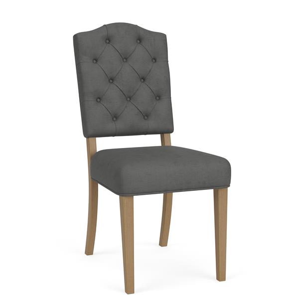 Mix-N-Match Button Tufted Upholstered Chair- Slate - Chapin Furniture