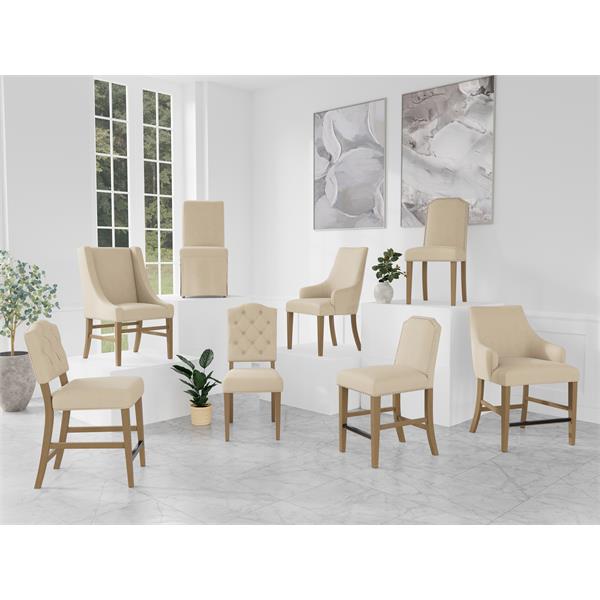 Mix-N-Match Host Upholstered Chair- Ivory - Chapin Furniture