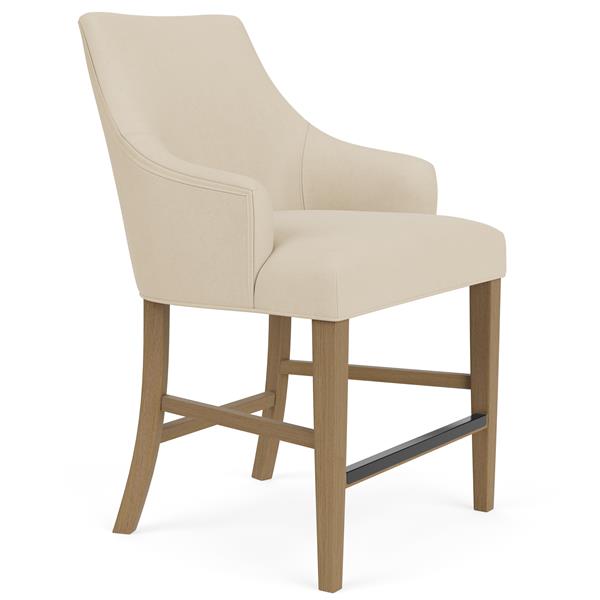 Mix-N-Match Swoop Arm Upholstered Stool - Chapin Furniture