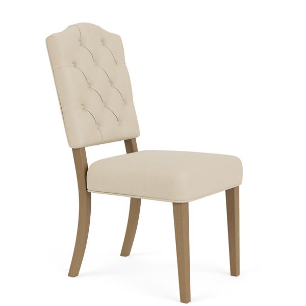Mix-N-Match Button Tufted Upholstered Chair- Ivory - Chapin Furniture