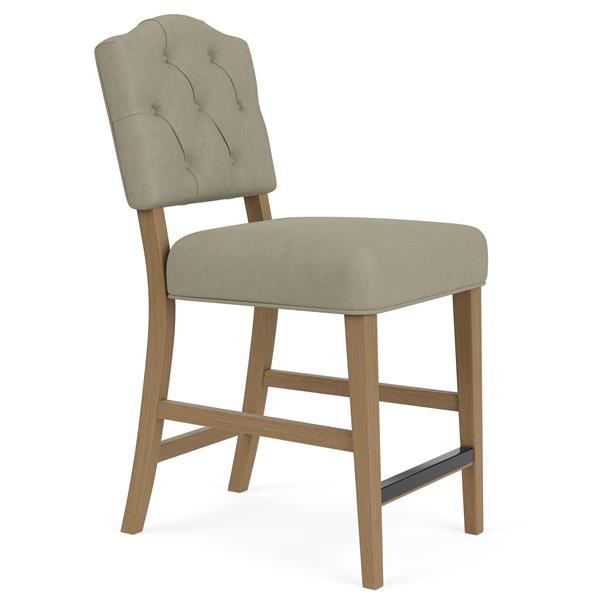 Mix-N-Match Button Tufted Upholstered Stool- Sand - Chapin Furniture