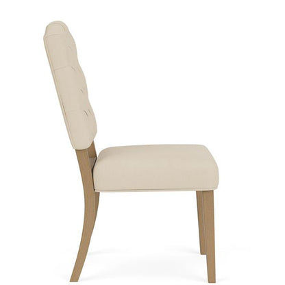 Mix-N-Match Button Tufted Upholstered Chair- Ivory - Chapin Furniture