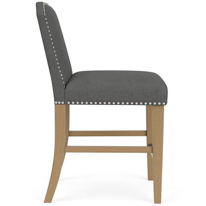 Mix-N-Match Clipped Top Upholstered Stool- Slate - Chapin Furniture